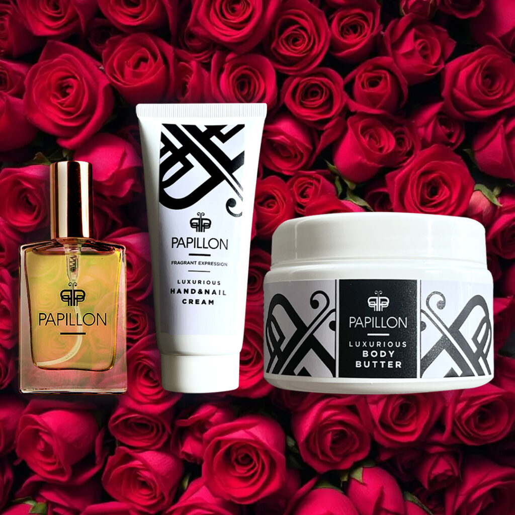 F18 Lady in Red Combo - Perfume + Hand & Nail + Body Butter inspired by Red Door (Elizabeth Arden) — Papillon Perfumes South Africa 30ml